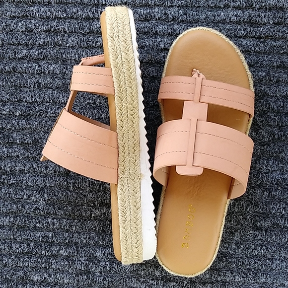 BAMBOO Shoes New Slip On Blush Color Sandals Poshmark